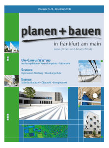 Herbstausgabe - Planen+Bauen, Frankfurt