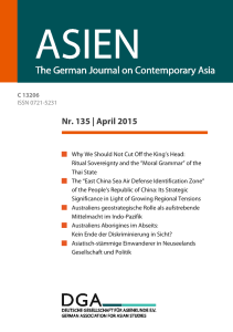 Nr. 135 | April 2015 - ASIEN – The German Journal on