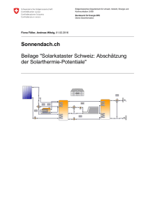 Sonnendach.ch Beilage "Solarkataster Schweiz: Abschätzung der