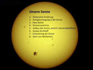 Planetensysteme Unsere Sonne