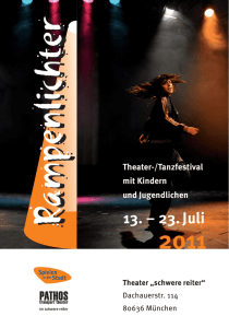 Festivalprogramm Rampenlichter 2011