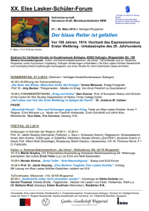 XX. Else Lasker-Schüler-Forum