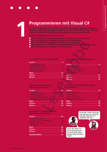 Programmieren mit Visual C#