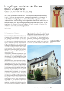 In Ingelfingen steht eines der ältesten Häuser Deutschlands