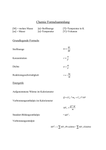 Chemie Formelsammlung - FSMB