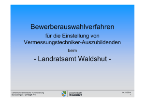 Bewerberauswahlverfahren - Landratsamt Waldshut -