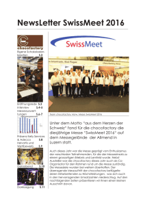 NewsLetter SwissMeet 2016