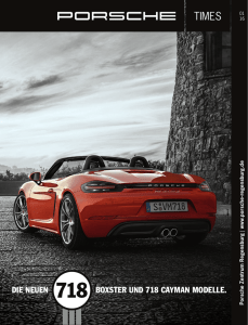 Ausgabe 1/16 - Porsche Zentrum Regensburg