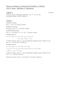 Klausur Grundlagen der Mathematik WS 2009/10, 17.03.2010 Prof