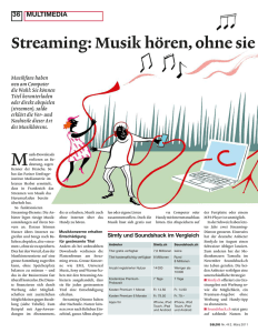 Streaming: Musik hören, ohne sie