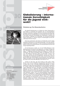 Globalisierung - Deutscher Bundesjugendring