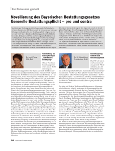 Novellierung des - Bayerisches Ärzteblatt