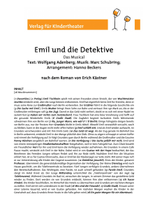 Emil und die Detektive - Verlag für Kindertheater