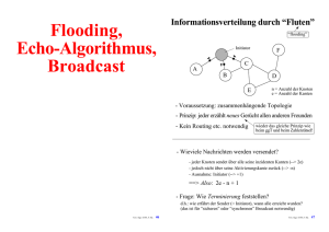 Flooding, Echo-Algorithmus, Broadcast