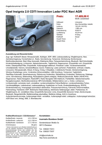 Opel Insignia 2.0 CDTI Innovation Leder PDC Navi AGR