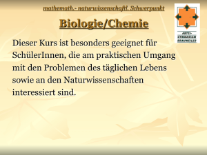 Biologie/Chemie - Abtei