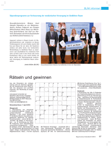 Stipendienprogramm zur - Bayerisches Ärzteblatt