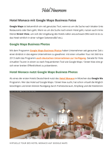 Hotel Monaco mit Google Maps Business Fotos