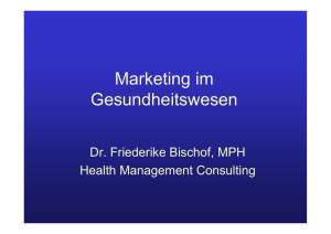 Voraussetzungen - Health Management Consulting