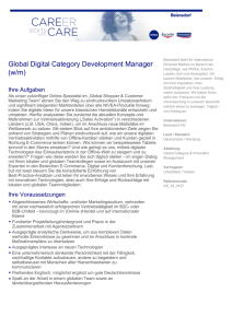 Global Digital Category Development Manager (w/m)