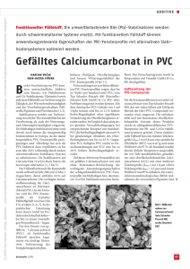 Gefälltes Calciumcarbonat in PVC