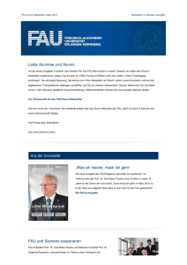 FAU-Alumni-Newsletter Maerz 2015
