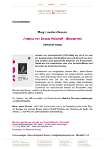 Mary Lavater-Sloman Annette von Droste