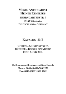 53B mit Titel fertig - Musik-Antiquariat Heiner Rekeszus Wiesbaden