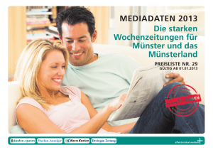 Die starken Wochenzeitungen für Münster und
