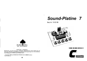 Sound-Platine 7 - Corsair Flugmodellbau