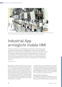 Industrial App ermöglicht mobile HMI