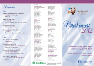 Einladung Osterkonzert 2012