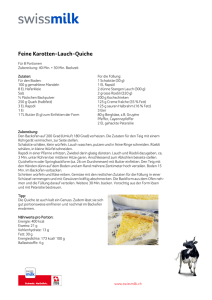 Feine Karotten-Lauch-Quiche