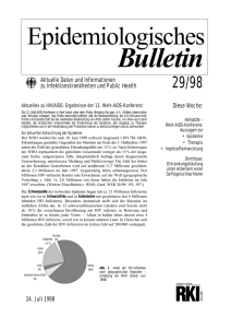Epidemiologisches Bulletin 29/98
