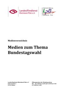 Medienverzeichnis Bundestagswahl 2013