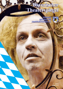 Theaterspiegel 01/2015 - Verband Bayerischer Amateurtheater eV