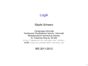 Sibylle Schwarz WS 2011/2012 - Westsächsische Hochschule
