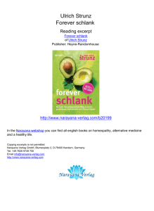 Ulrich Strunz Forever schlank - Narayana Verlag, Homeopathy