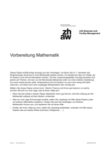 Grundlagen Mathematik Niveau BM (2010, Urs