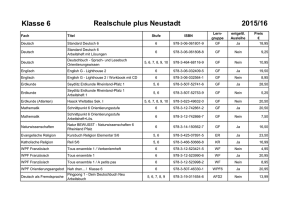Klasse 6 Realschule plus Neustadt 2015/16