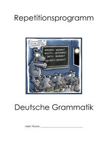 Repetitionsprogramm Deutsche Grammatik
