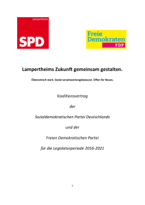 Den Koalitionsvertrag der SPD mit der FDP