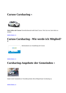 Caruso Carsharing