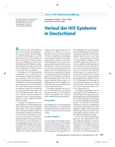 Verlauf der HIV-Epidemie in Deutschland