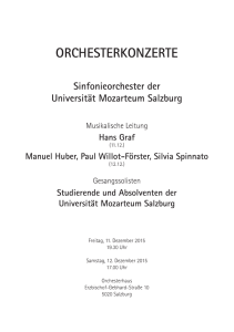 orchesterkonzerte - Universität Mozarteum