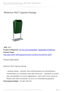 Mülleimer Pk07 50L / 100 L