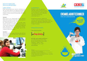 ChemieLaborTeChniker - Landesinnung der Chemischen Gewerbe