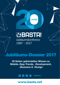 Jubiläums-Dossier 2017