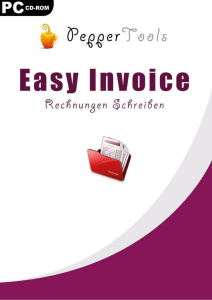 Anleitung – Software „Easy Invoice“ Seite 1 / 30
