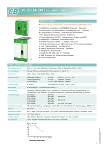 REVO-M-2PH 280-700A Datenblatt in deutscher Sprache